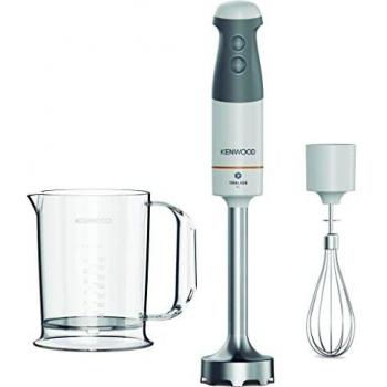 Kenwood Triblade XL HBM40.002WH Batidora de Mano, Blanco-Gris, 850 W, 2 Velocidades