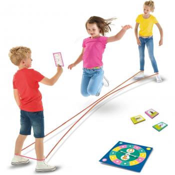 Juego de habilidad SES Creative Jump! Animals - Juego de mesa para desarrollar habilidades motoras, incluye figuras de animales coloridos, diseñado para niños a partir de 3 años, fomenta la coordinación mano-ojo y el juego en grupo