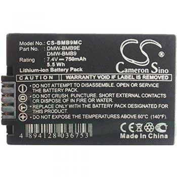 7.4V 0.75Ah Li-ion Camera Battery for Panasonic Lumix DMC-FZ100, Compatible with DMC-FZ48 and DMC-FZ40/FZ45