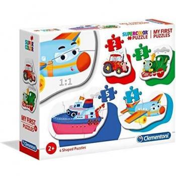 Clementoni - Puzzle infantil Animales, progresivo 3-6-9-12 piezas, My First Puzzle, a partir de 2 años