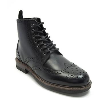 Red Tape Thomas Crick Nesser Black Leather Ankle Boots - Size UK 7