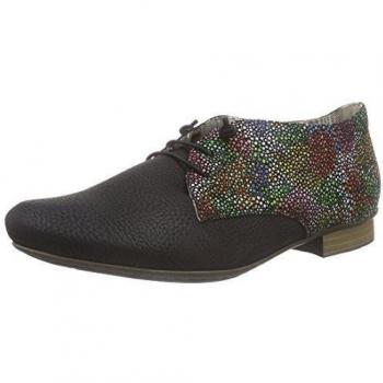 Rieker 51901 Women Derby - Zapatos de cordones de Material Sintético para mujer Negro Schwarz