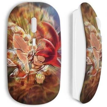 Ratón Inalámbrico Goku Dragon Ball Z Pelo Rojo