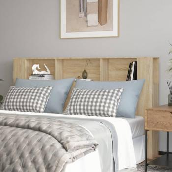 Cabecero de Cama Color Roble Sonoma 180x18,5x104,5 cm Vidaxl Marrón