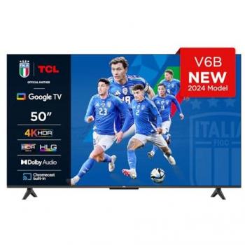 Televisor TCL 50V6B 50 LED 4K Ultra HD Smart TV con Google TV, Wi-Fi y Bluetooth
