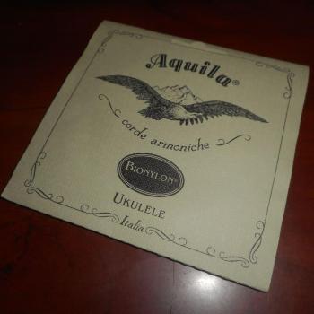 Aquila 65U Tenor Ukulele String Set - White Bionylon GCEA