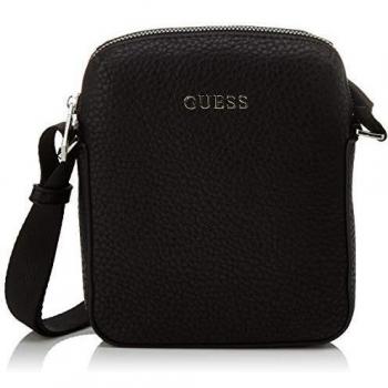 Guess Dan Pu Mini Document Case Hombre, Nero, Taglia Unica