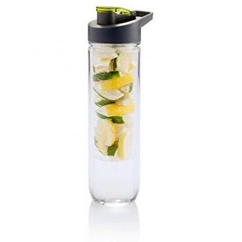 Loooqs Botella de Agua con infusor, Unisex, Water, Verde, 800 ml