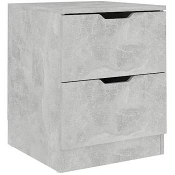 vidaXL Bedside Cabinet Concrete Grey 40x40x50 cm Engineered Wood