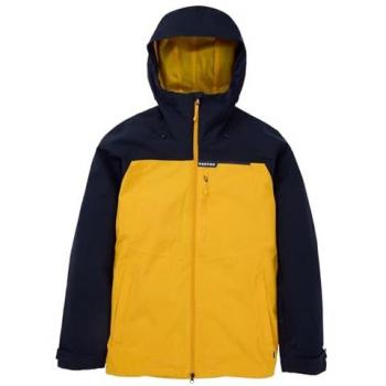 Chaqueta de esquí Burton Lodgepole para hombre, color negro y dorado