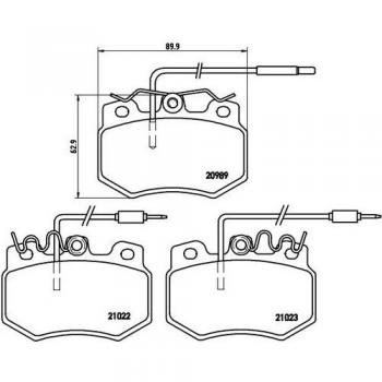 Pastillas de freno BREMBO P 61 031