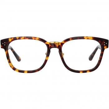 Linda Farrow STEFFEN LFL1402A Asian Fit C2 Men's Eyeglasses Tortoiseshell Size 56 - Blue Light Block Available