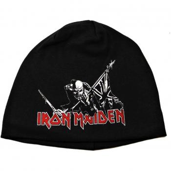 Iron Maiden Trooper Light Beanie - Unisex Black Beanie, 100% Cotton