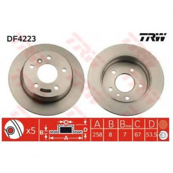 TRW Automotive AfterMarket DF4223 Brake Disc