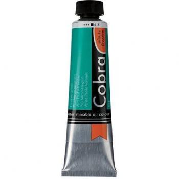 Cobra water-mixable aceite color 150 ml tubo – verde esmeralda