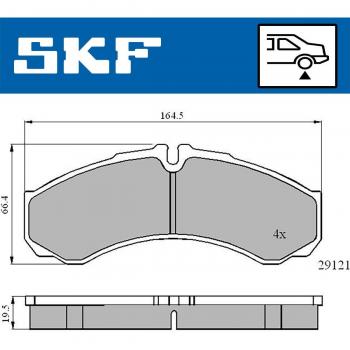 Pastillas de freno SKF VKBP 90130