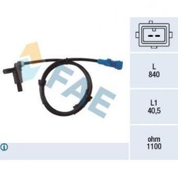 Sensor ABS FAE 78022 - Sensor de velocidad de rueda, compatible con vehículos, alta precisión, fácil instalación, durabilidad garantizada