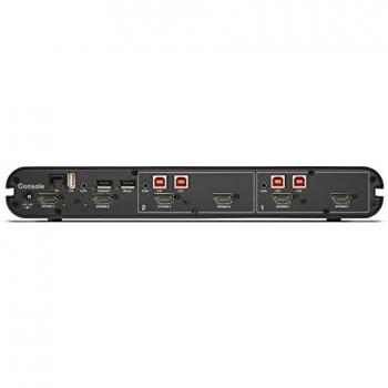 Belkin Universal 2nd Gen Secure Dual-Head KVM Switch Rack-Mountable Black