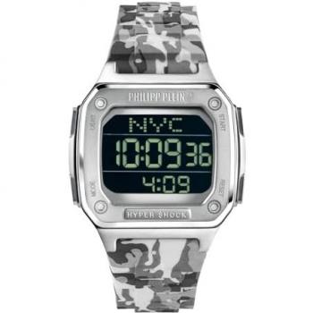 Philipp Plein Hyper $hock Unisex Multicolor Silicone Strap Watch PWHAA1522