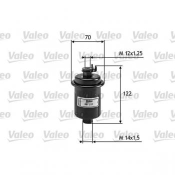 Filtro de combustible VALEO 587211, alta eficiencia en filtración, diseño optimizado para un flujo adecuado de combustible, compatible con diversos modelos de vehículos, fabricado con materiales de alta calidad para mayor durabilidad y resistencia a la