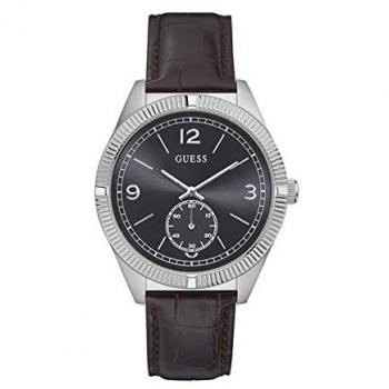 GUESS Reloj Analógico para Hombre de Cuarzo con Correa en Cuero W0873G1