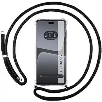 Funda Colgante Transparente para Xiaomi 13 Lite 5G con Cordon Negro