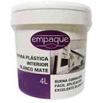 PINTURA PLASTICA INTERIOR MATE BLANCO 4 Litros