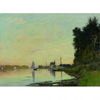 Argenteuil, Late Afternoon by Claude Monet. 100% pintado a mano óleo sobre lienzo. Reproducción de calidad Museo. Envío gratuito