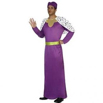 Atosa disfraz rey mago violeta hombre M