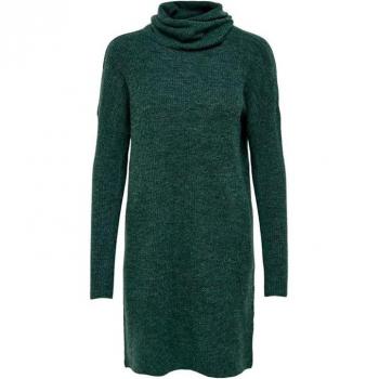 Vestido de manga larga Only Jana en color verde mallard para mujer, con tejido de lana