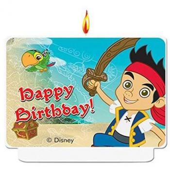 Partido Ênico Yo Ho Disney Jake y los Piratas de Nunca Jamás cumpleaños Vela