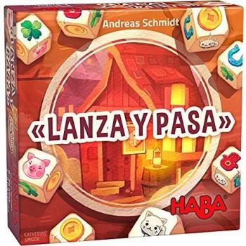 HABA 305295 - Lanza y Pasa, Juego Infantil de Dados. Más 6 años