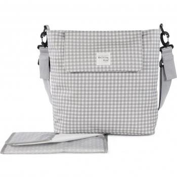Walking Mum Bolso Canastilla I Love Vichy Gris