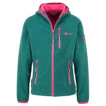 Trollkids Chaqueta Borgund XT para niñas, Color Smaragd Talla 14 años