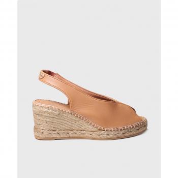 Alpargatas de cuña Toni Pons modelo Laila-P para mujer en color cuero