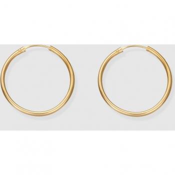 Pendientes Minimal de aro en oro con diseño elegante y moderno