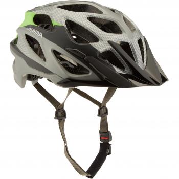 Alpina Mythos 3.0 L.E – Casco de ciclismo, todo el año, unisex, color Darksilver/Green, tamaño 57-62