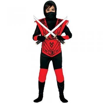 Disfraz Infantil de Ninja Rojo Talla 5-6 Años