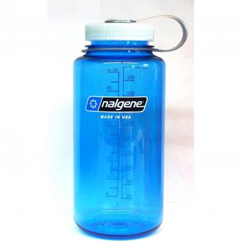 Nalgene Everyday de hojas de silo, blue with Lid trout green, 1 litro