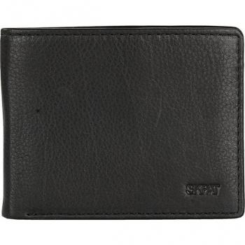Cartera de hombre SKPAT Dundee de piel con bloqueo RFID en color negro