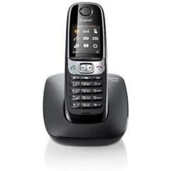 Gigaset C620 - Teléfono fijo, color negro y plata