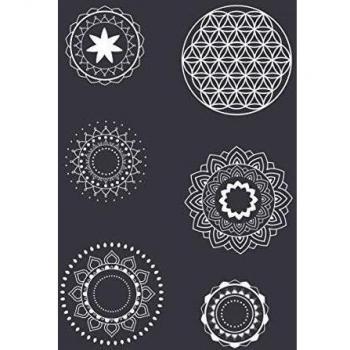 Plantilla de Serigrafía Mandala A5 con Espátula