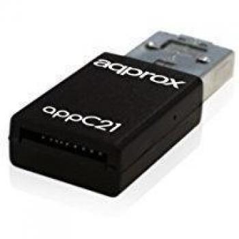 Approx APPC21 - Adaptador Micro SD a USB y Micro USB, Color Negro