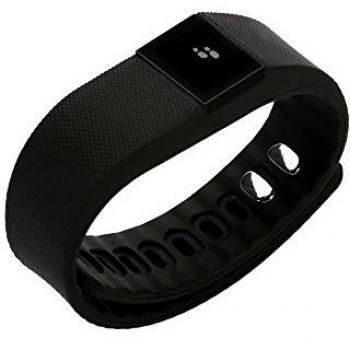 Podómetros Cuantificadora,CICMOD Bluetooth Pulsera Inteligente Sporte IOS 7.1 Android Resistente al Agua Podómetros Negro