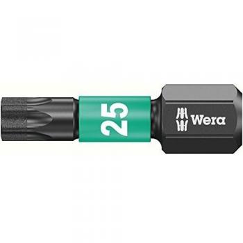 Wera 05073925001 25 x 25 mm 867/1 IMP DC SB 1 x TXImpact Bits for Torx Screws - Silver
