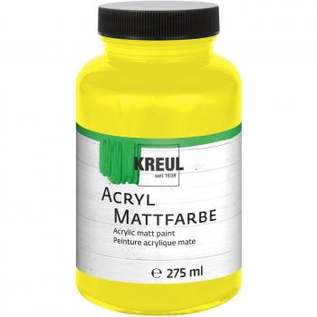 KREUL 75003 - Acrílico color mate, 275 ml cristal, Amarillo