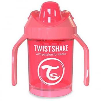 Twistshake 78054 vaso con boquilla color coral