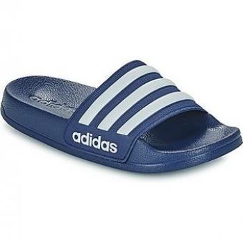 Chanclas Adidas Adilette Shower Infantil Azul, Casual Natación, Modelo ADIDAS IF5978, Color DKBLUE-FTWWHT-DKBLUE