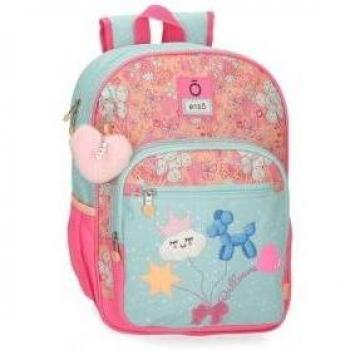 Mochila Escolar Enso Ballons Adaptable a Carro 38cm Poliéster Multicolor