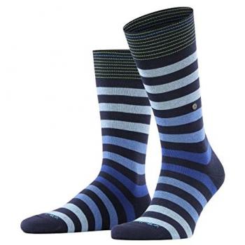 Burlington Men's Blackpool Multi-Striped Cotton Socks - Eco-Friendly, One Size (6.5-11)